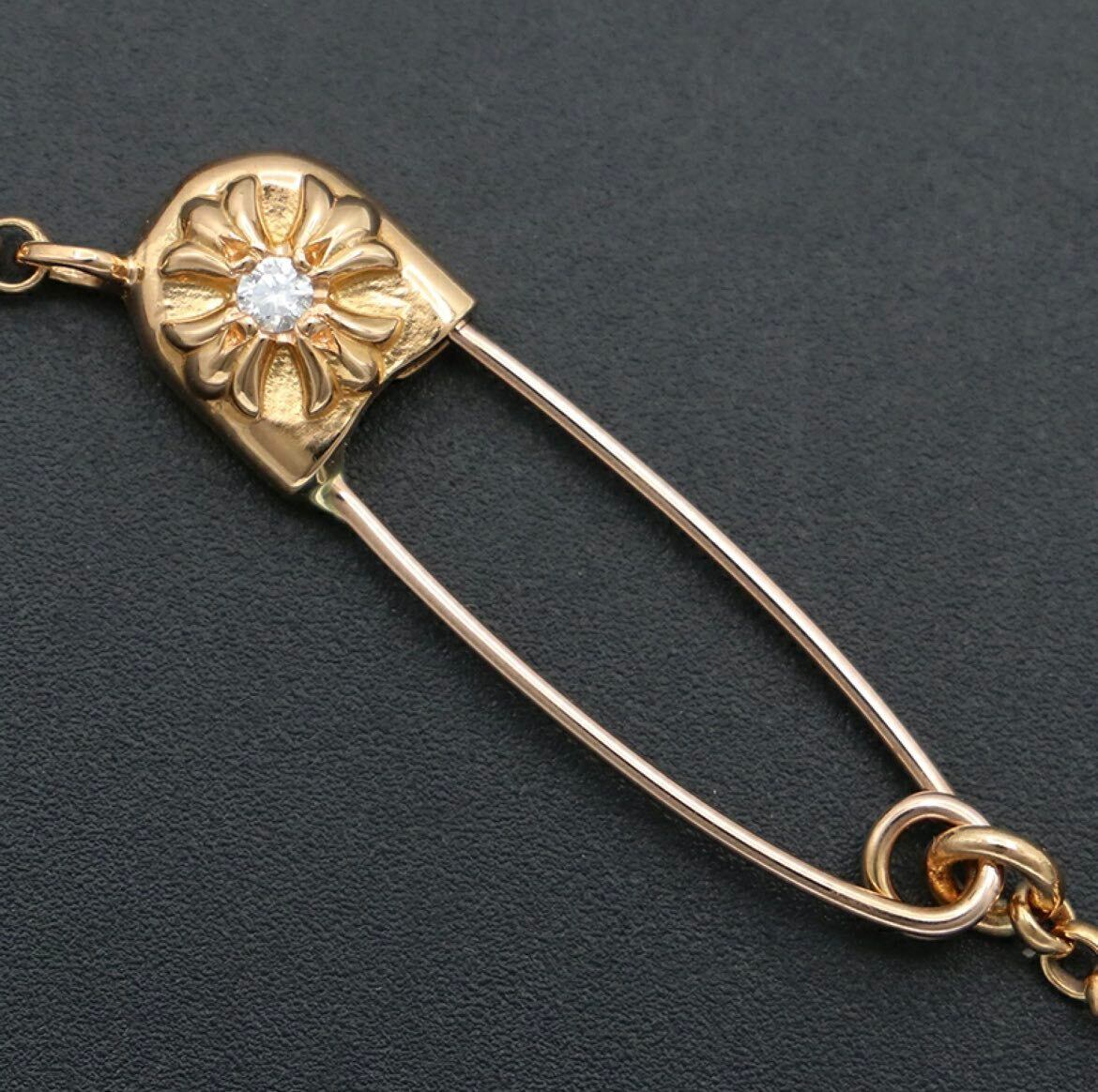 CHROME HEARTS クロムハーツ 22K ダイヤモンド ロールチェーン CH