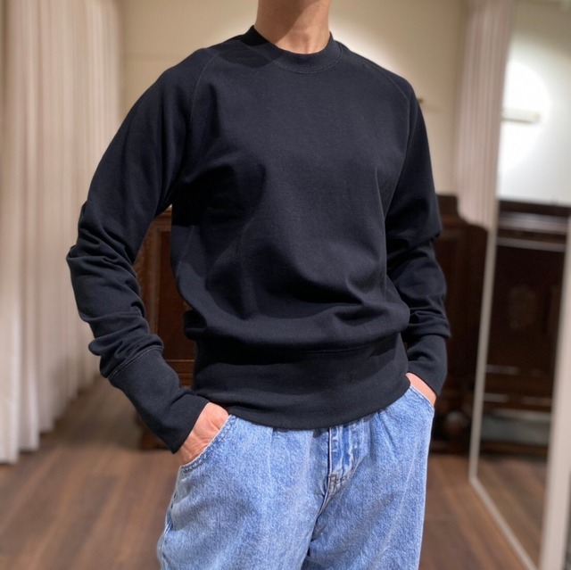IKITSUKE sweat crew black