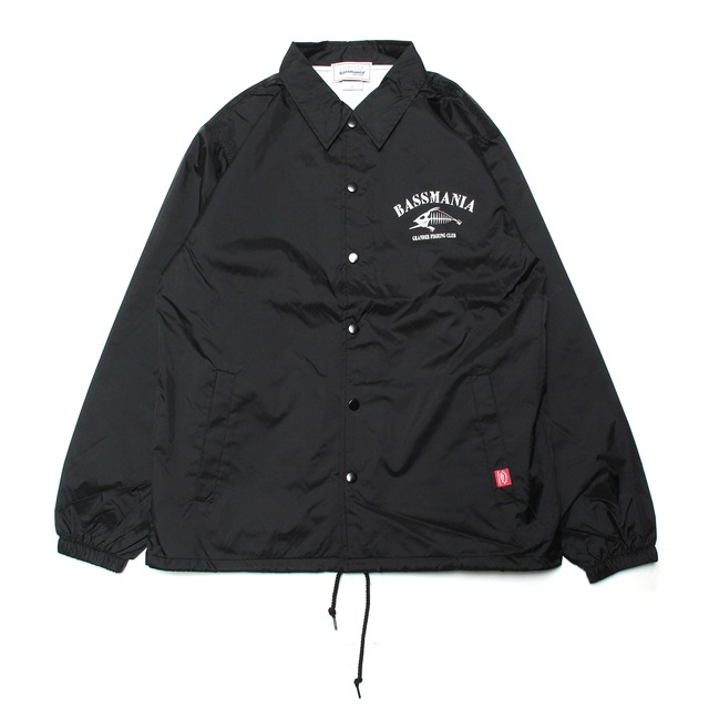【bassmania×グランダー武蔵】スケルトンデザインコーチジャケット [BLK]