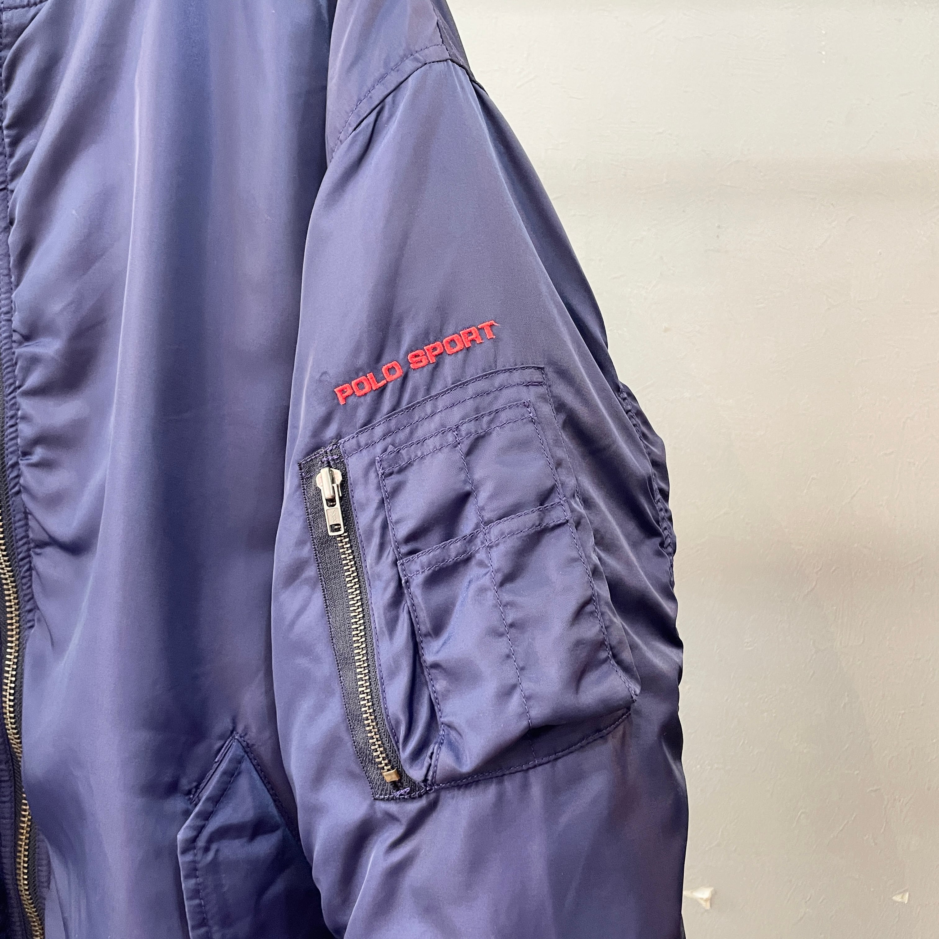 90s ポロスポーツ MA-1フライトジャケット ラルフローレン