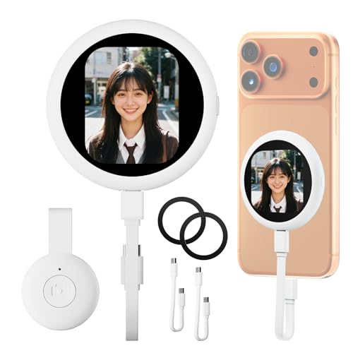 自撮りモニター　iPhone　自撮りスクリーン 超薄型　背面カメラ　インスタ 2025年冬Newモデル】自撮りモニター iPhone専用 自撮り モニター