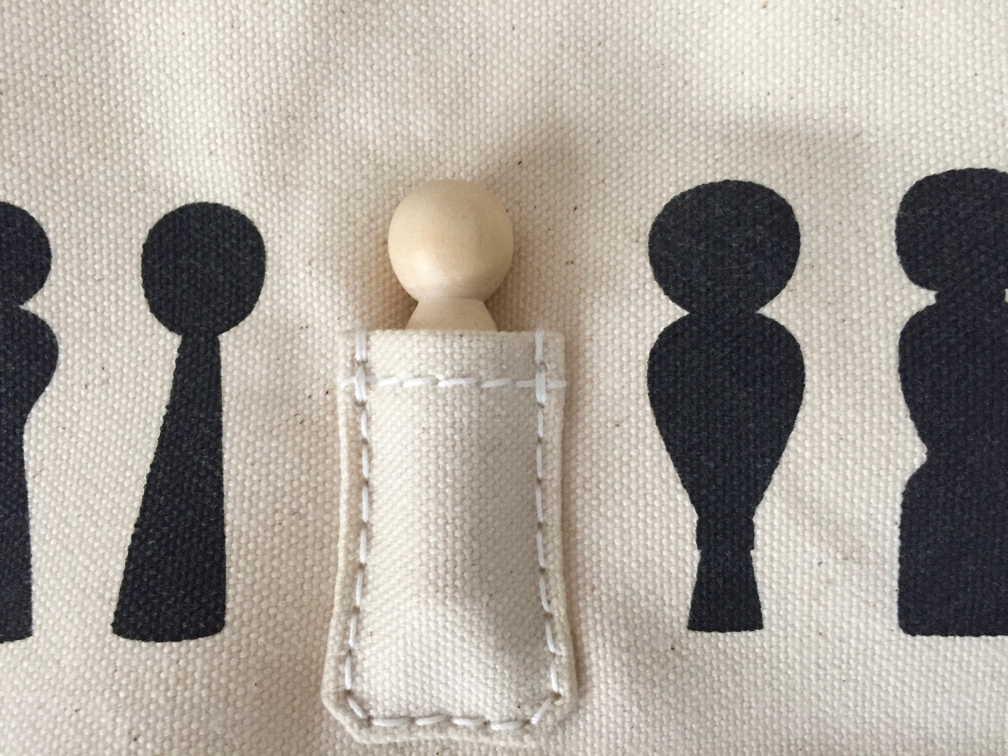 一澤信三郎帆布×コケーシカ のトートバッグ/大(生成り色)