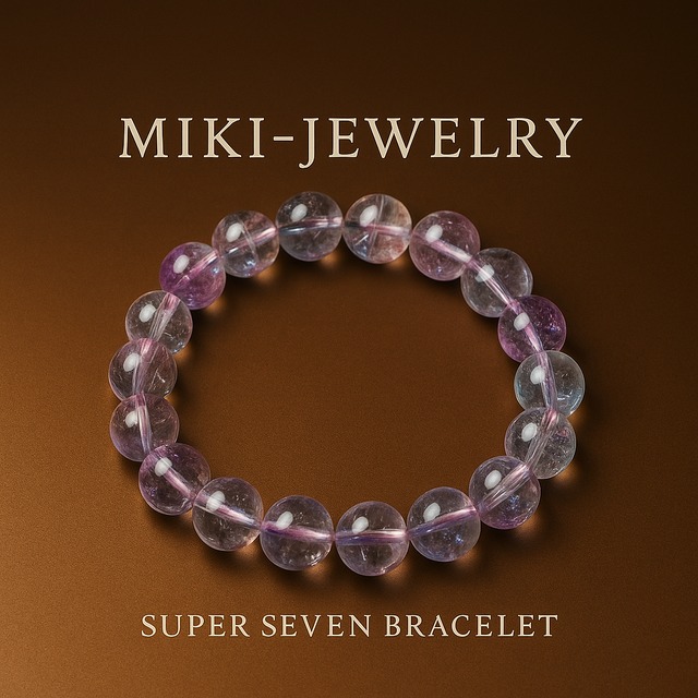 Midnight Crystal Seven 運命に光を灯す、花火スーパーセブンブレスレット｜10mm／16cm