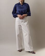 1980's Yves Saint Laurent - Rive Gauche / Striped Blouse