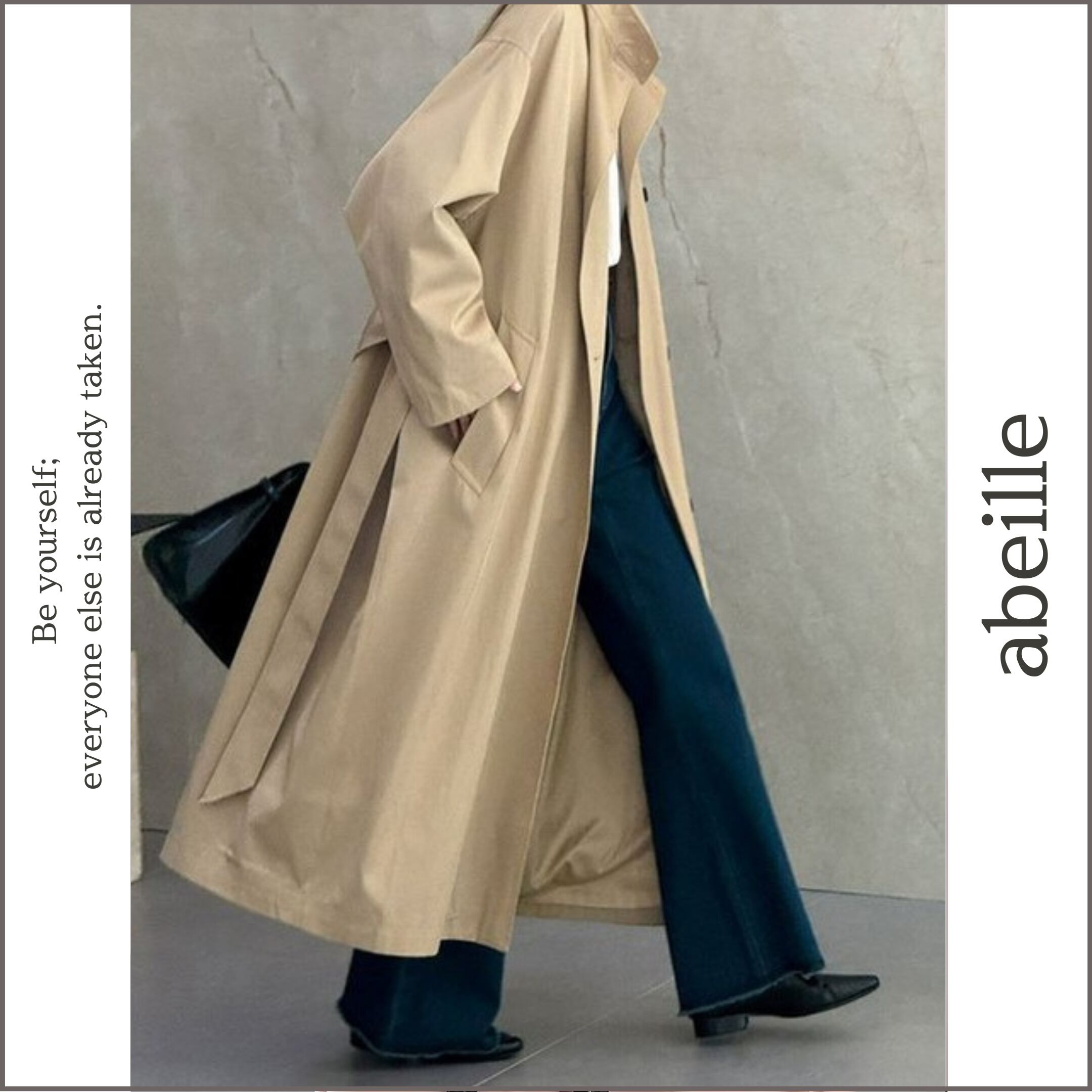 belted long coat 14241