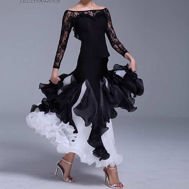 レーススリーブデザイントップス スイングプリーツスカート セットアップ ds0551