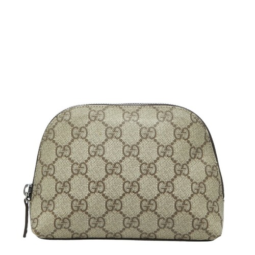 グッチ GGスプリーム GGロゴ ポーチ 141810 ベージュ PVC レディース GUCCI 【中古】