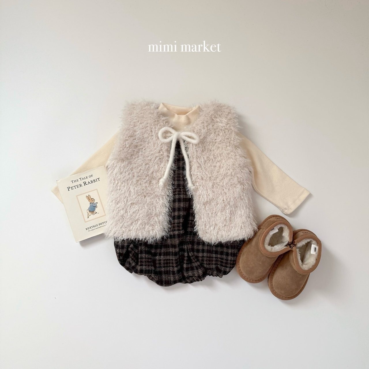 ミミマーケット / mimimarket / ニクシーベスト / 韓国子供服 / キッズ / 26winter〖取寄〗*S~L*