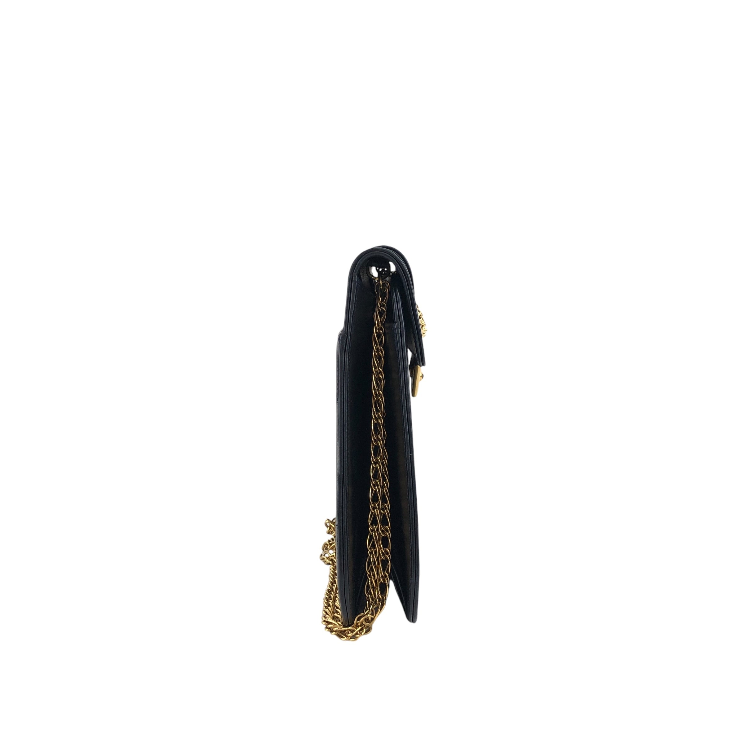 【美品】カルティエ　サファイヤライン　本革クラッチバック　ネイビー　ヴィンテージ Cartier カルティエ サファイアライン ショルダーバッグ