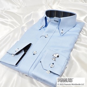 【PEANUTS】スヌーピー刺繍限定ワイシャツ　【S】