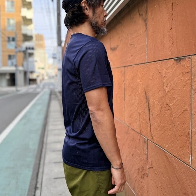 Answer4 / Dry Tshirt（Navy） | 道がまっすぐ
