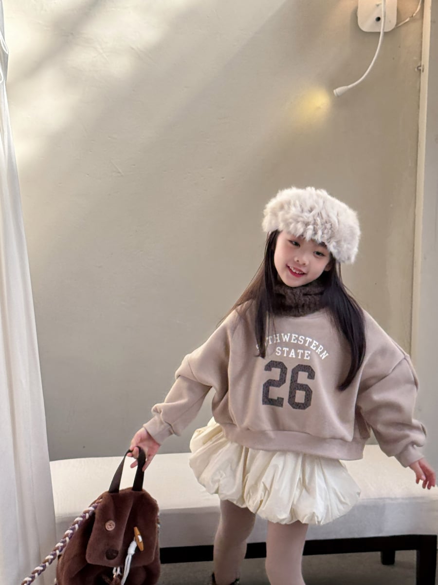 26ショート丈裏起毛トレーナー