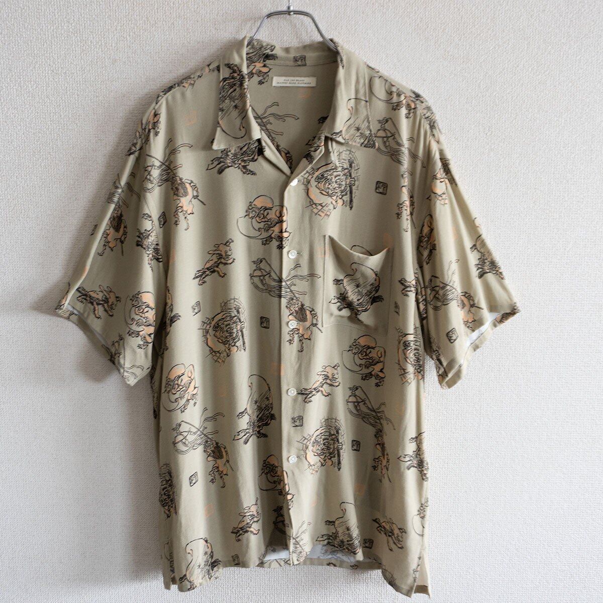 美品】OLD JOE【ORIGINAL PRINTED O/C SHIRTS (YOUKAI) 】15 1/2