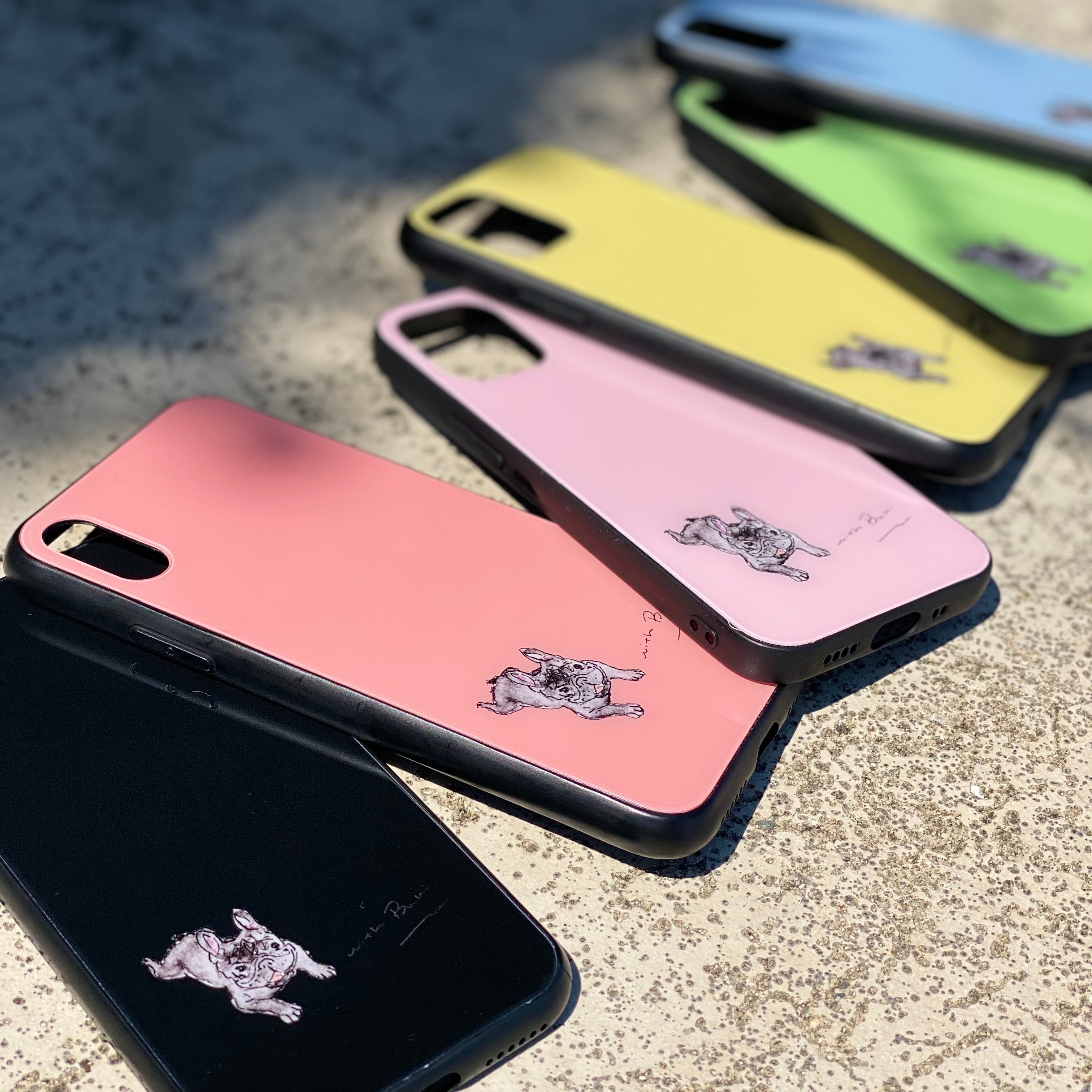 全6色】パステルカラー フレンチブルドッグ iPhoneケース フレブル