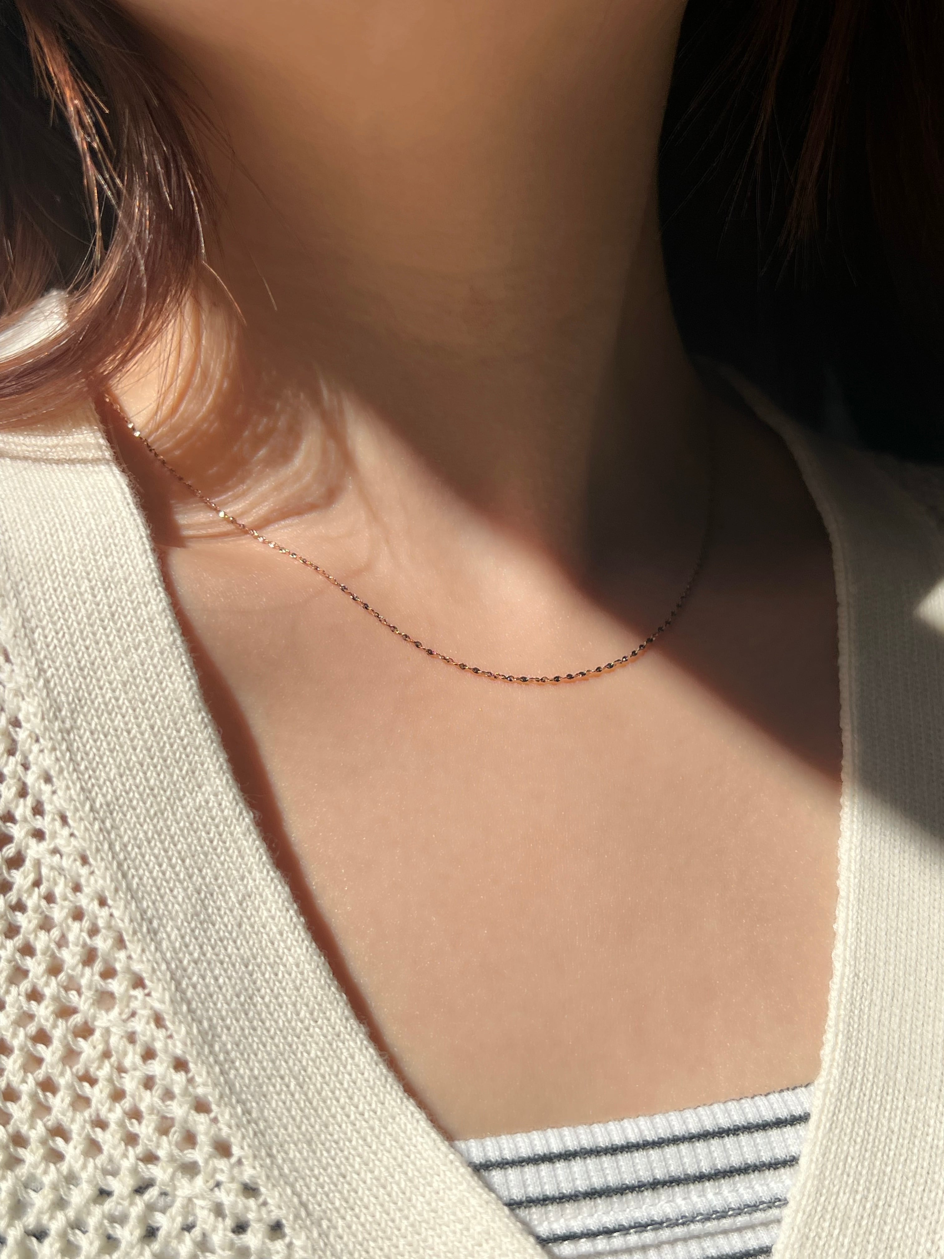 1mm glitter necklace | Larme.