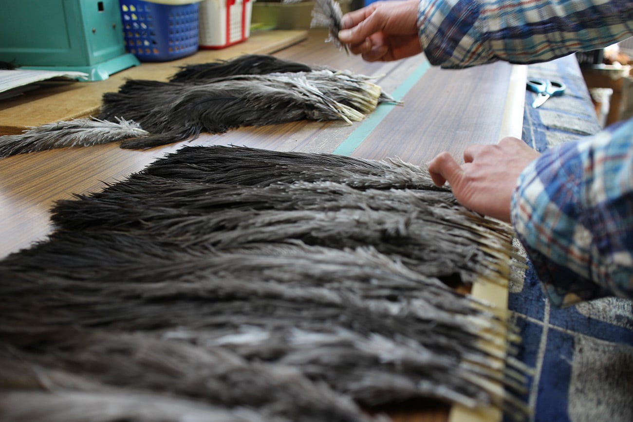 XL【125・27・98・23・420】オーストリッチ毛ばたき＋小ばたきセット