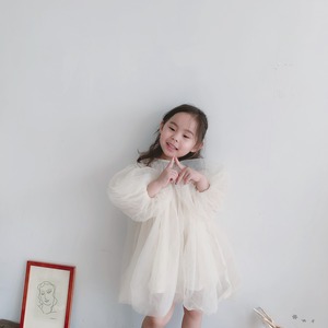 size残り少なめ〈80-130size〉whiteシフォンワンピース