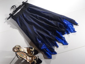 ★フリー★ベリーダンス用スパン重ねスカ−ト(SKN9162)