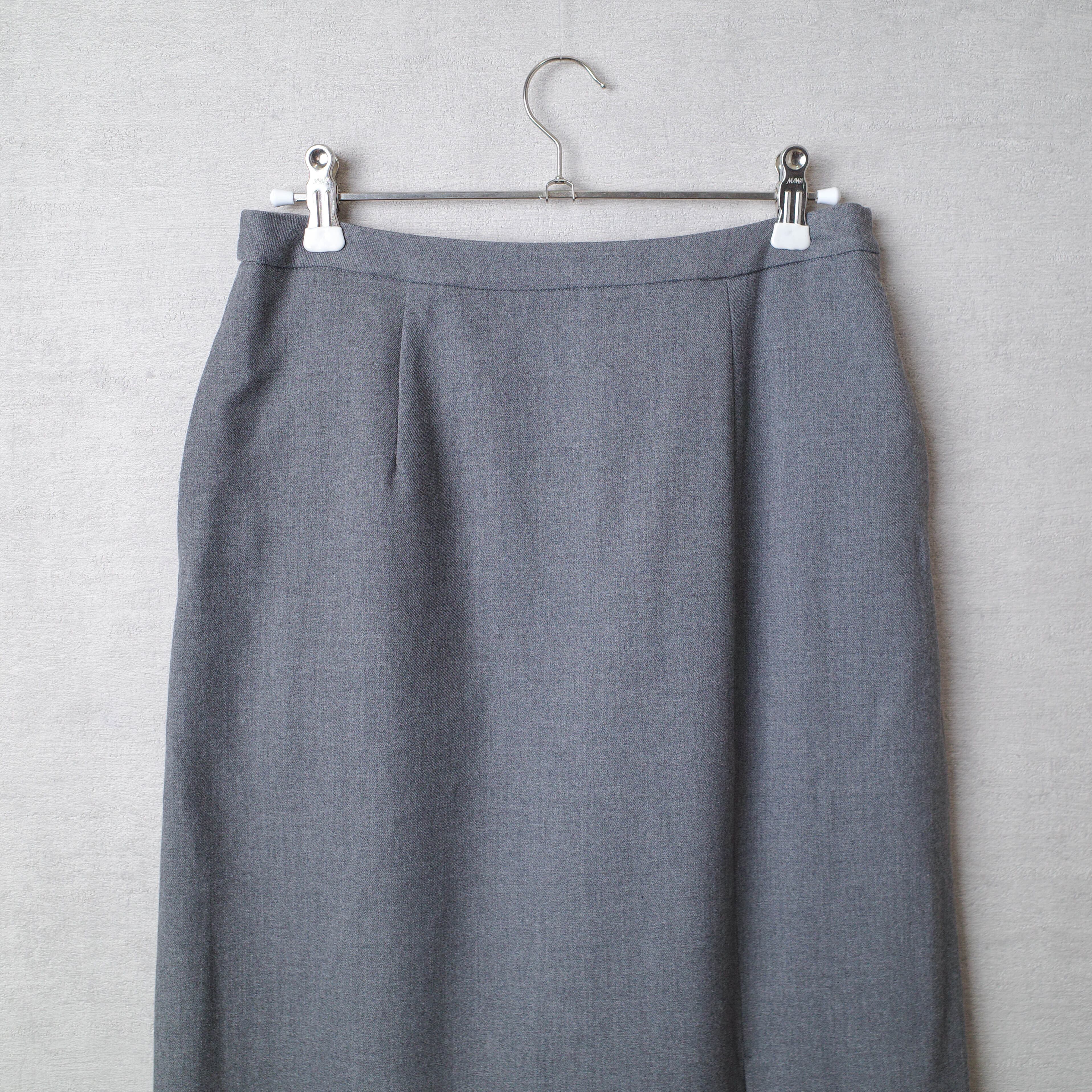 [NEW] RIM･ARK	SLIT SKIRT GRAY 460BAL31-0230