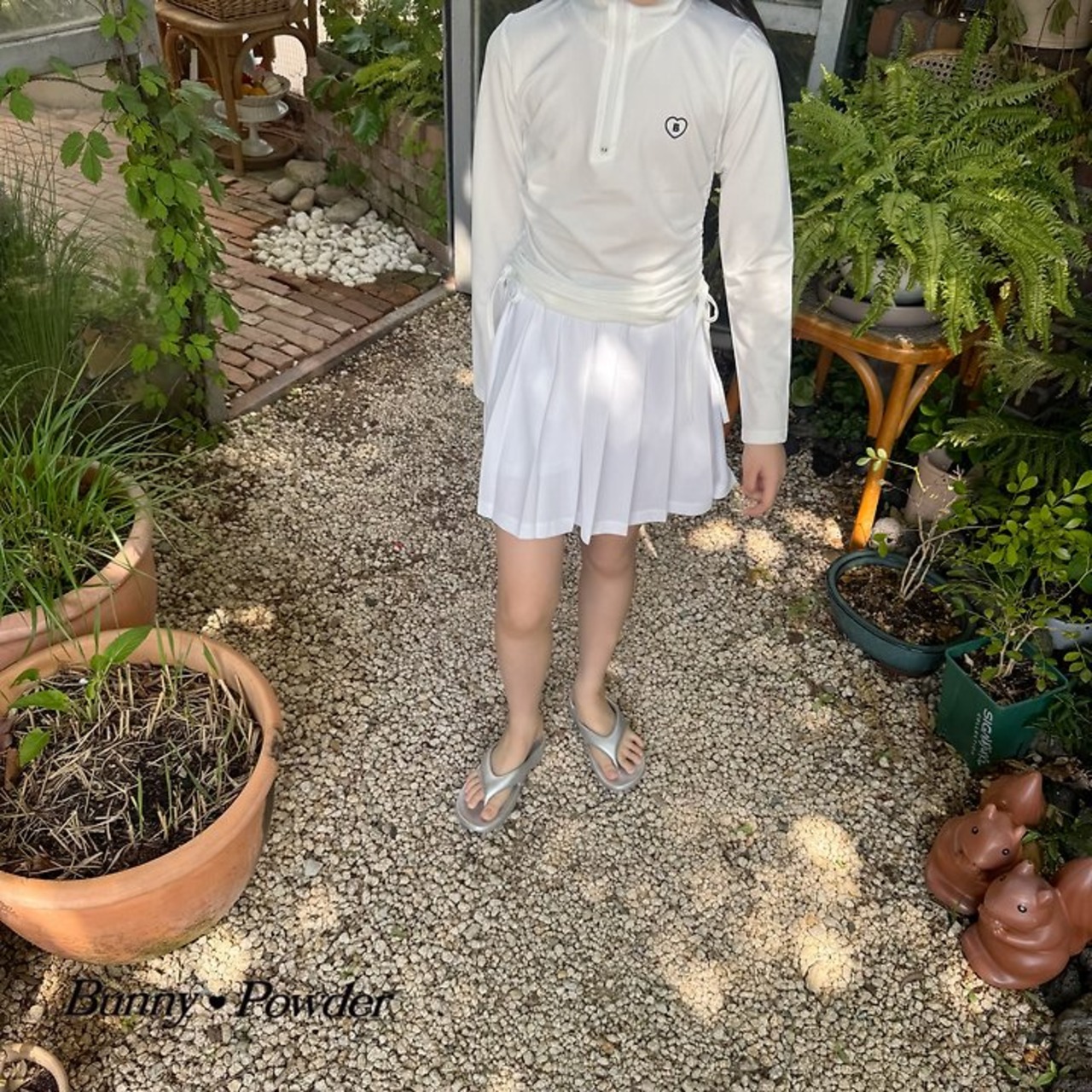 [Bunny Powder] (Feature) Swim Tennis Skirt (L/XL) / [버니파우더] (기획)스윔테니스스커트 (L/XL)