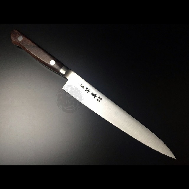 有次包丁 ペティナイフ 160mm 合金鋼 Aritsugu ローズ木柄 名入れ 築地 送料無料