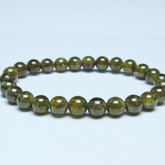 ツァボライト ブレスレット 7mm 一点物 メール便可 111-49745