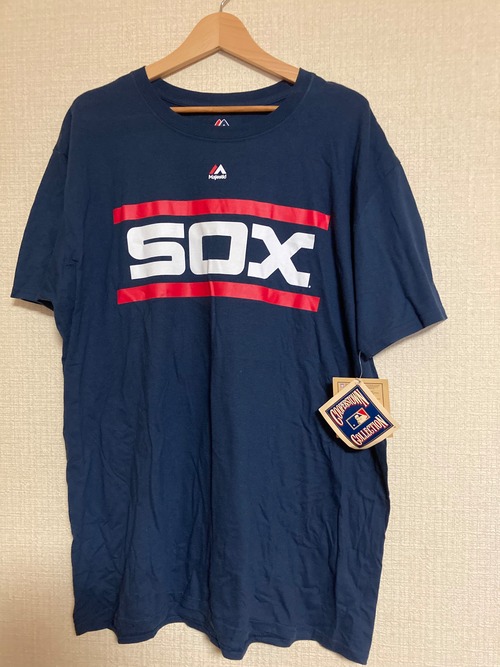 Majestic　Cooperstown復刻ネーム・ナンバーTシャツ　未使用品 ホワイトソックス カールトン・フィスク