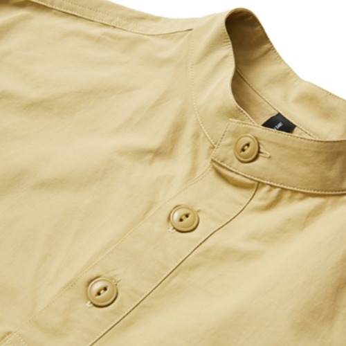 バンドカラーフロントハーフボタンシャツ　 TB1736 画像