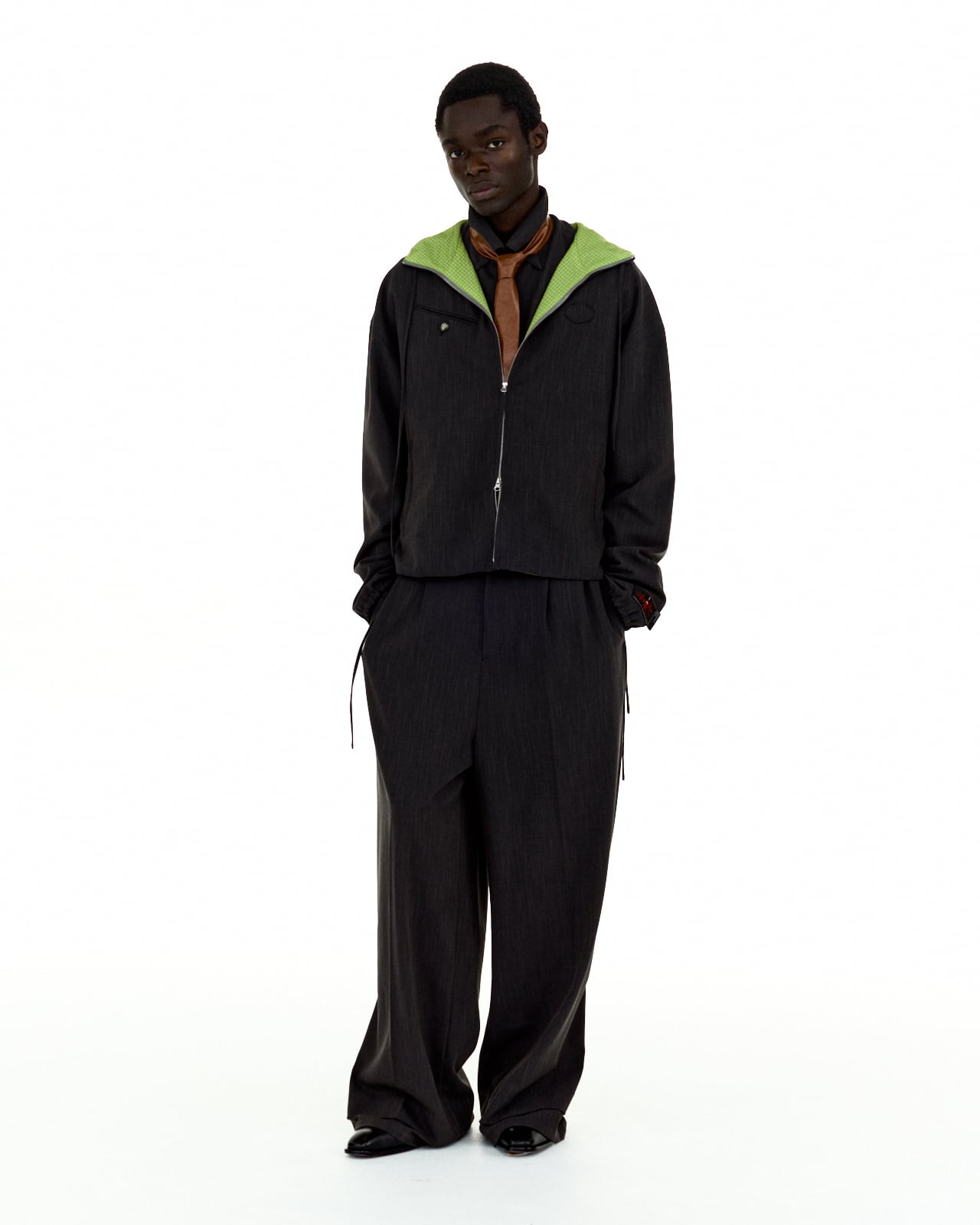 SYUMAN./Suit Hoodie JKT | FOUNTAIN