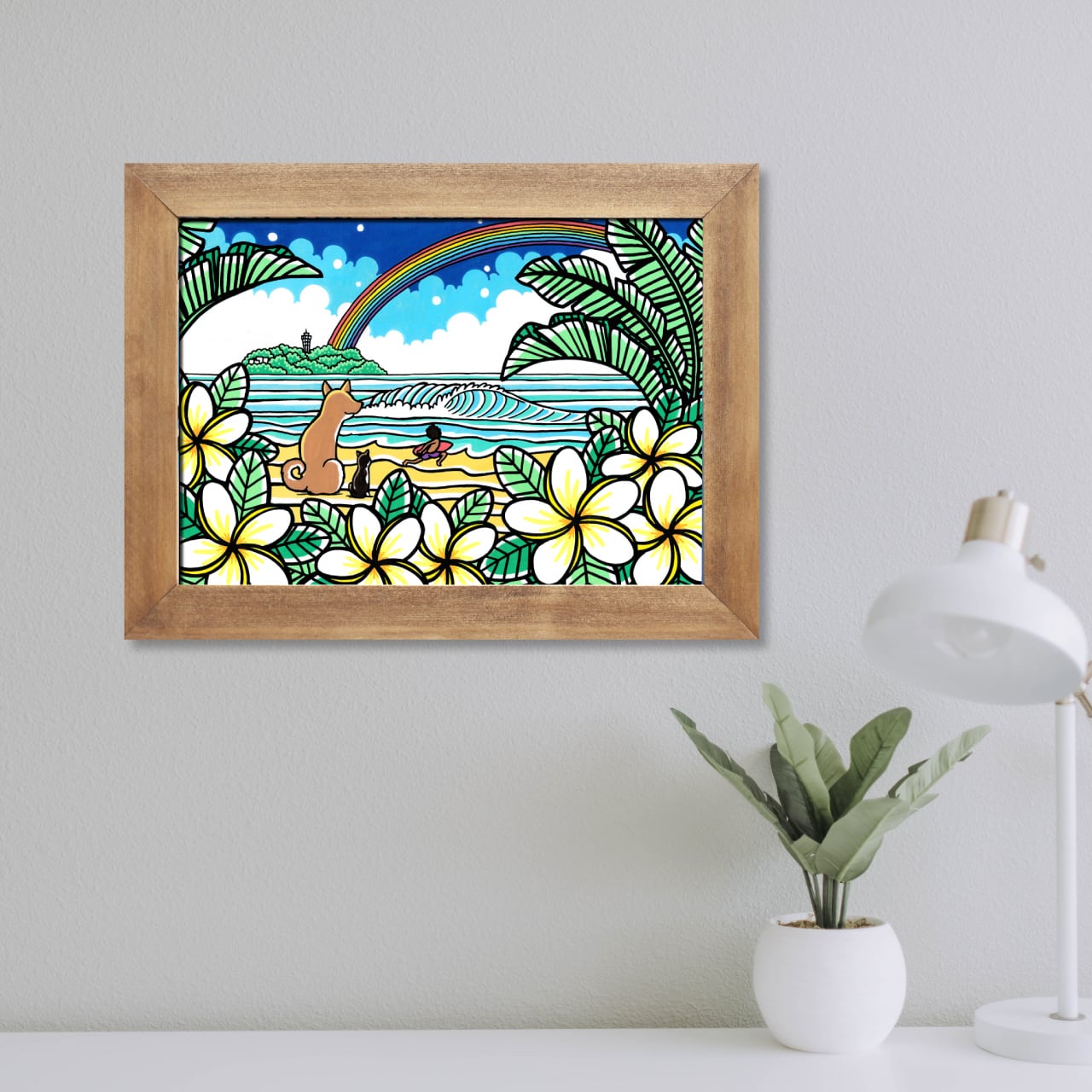 原画】Wood Panel A2 Size（Magic Hour 2024）with Frame | TAMO ART