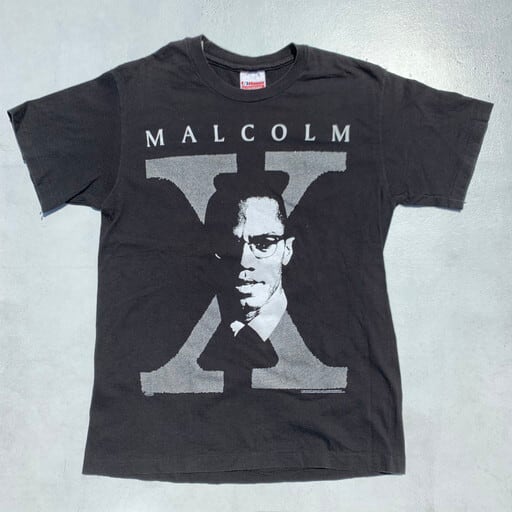 90sヴィンテージ｜1991 Malcom X／マルコムX Tシャツ [M]