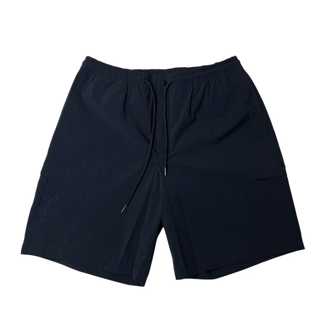 【Bedlam】TARGET OUTLINE SHORTS(navy) 〈国内送料無料〉