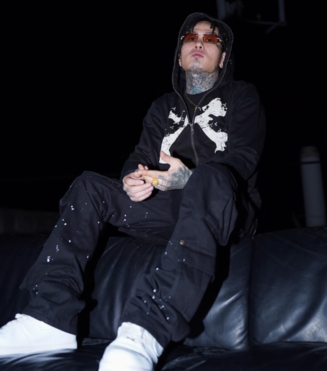 TGFCLUB full zip bone hoodie - 7