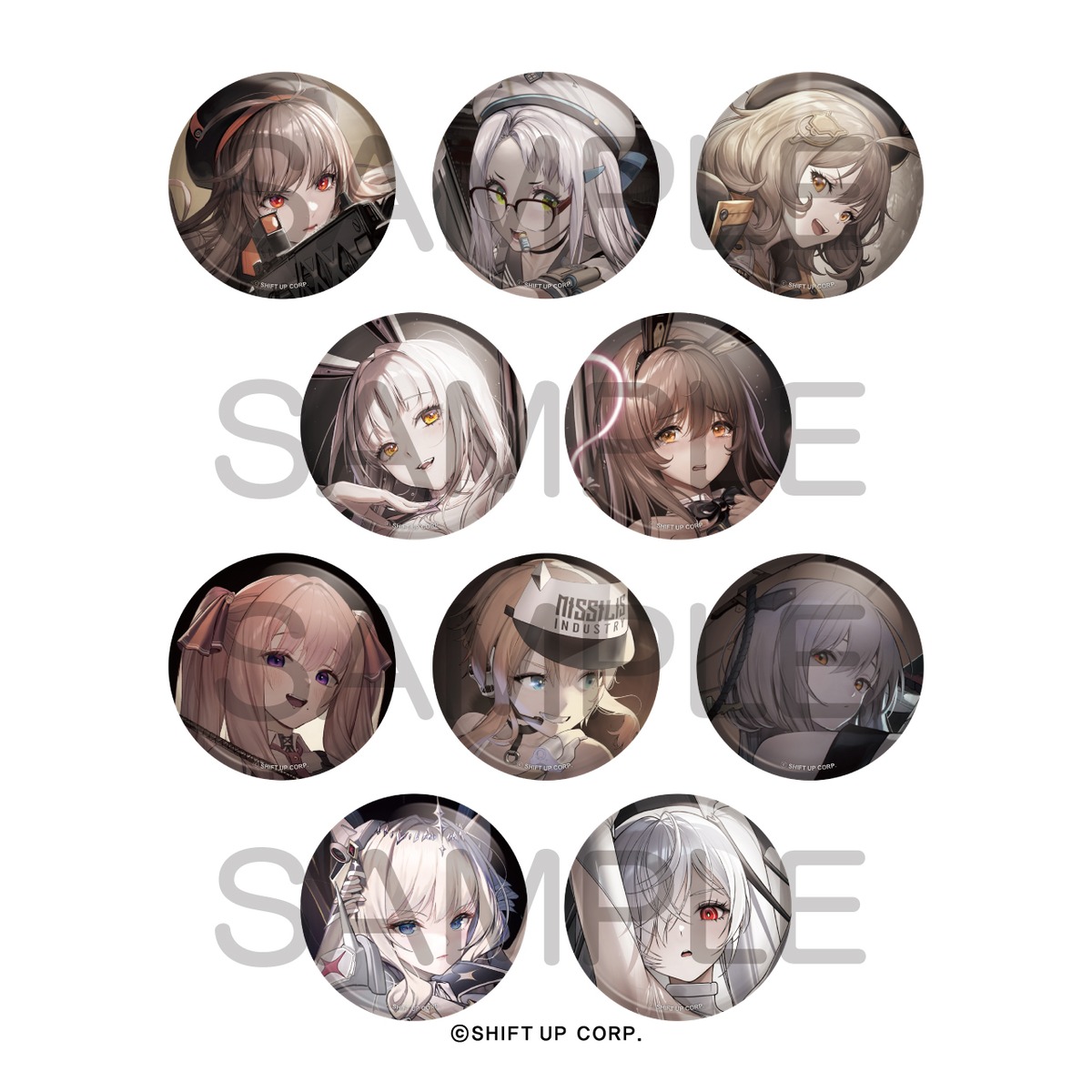 勝利の女神：NIKKE』 BURST COLLECTION 缶バッジ Vol.1 BOX 全10種 