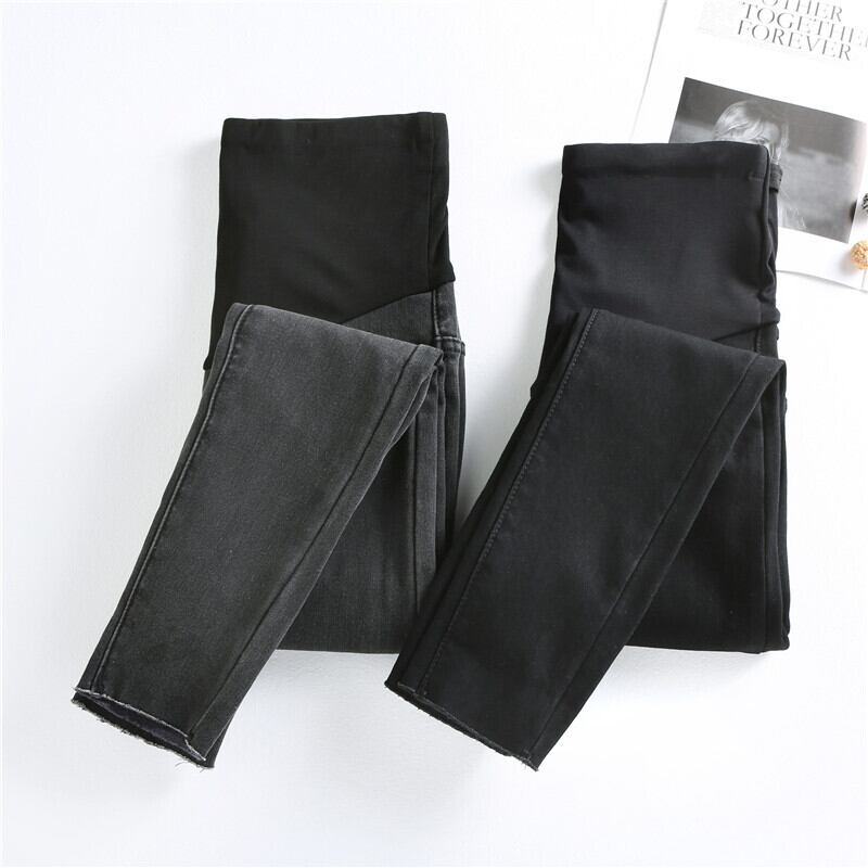 【新作】【送料無料】 9990＃Winter Thicken Warm Denim Maternity Jeans Adjustable Belly Plus Velvet Pants Clothes Pregnant Women Pregnancy Trousers ウィンター 冬物 アジャスタブル AL expec474266633774