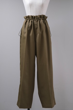 【KOTONA】shirring wide pants - khaki