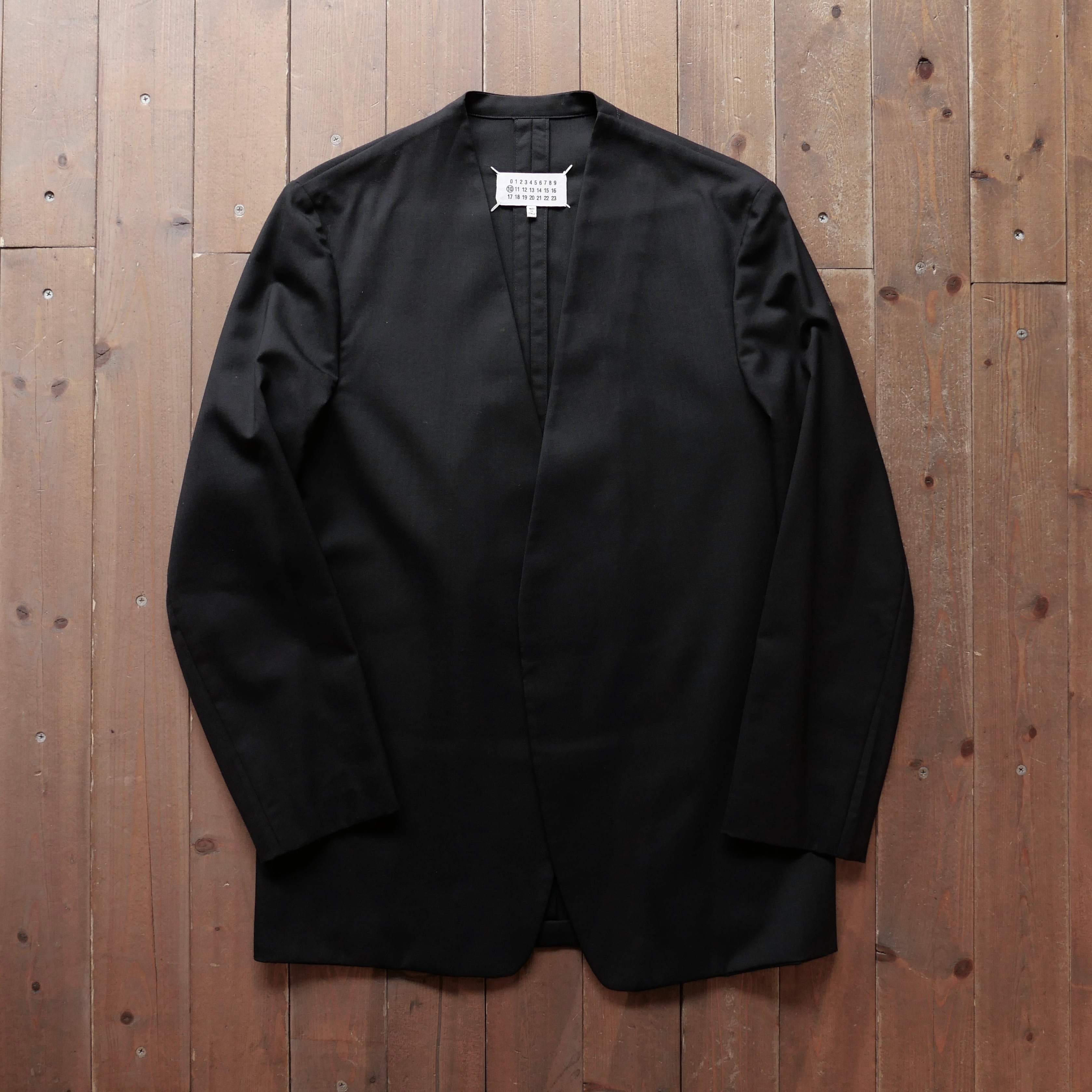 Maison Margiela 2018SS NO COLLAR WOOL JACKET | safarionline