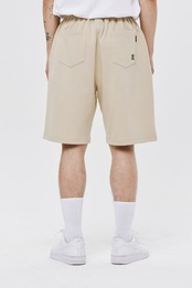 COTTON PINTUCK SHORTS_BEIGE