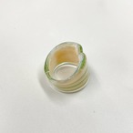 ガラスリング　ムラーノガラス　イエローグリーン　10号　12acdi17