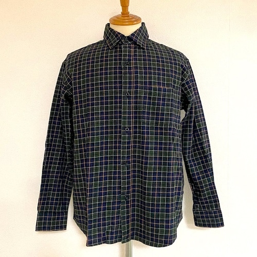 Viyella Check Regular Collar Shirts Navy