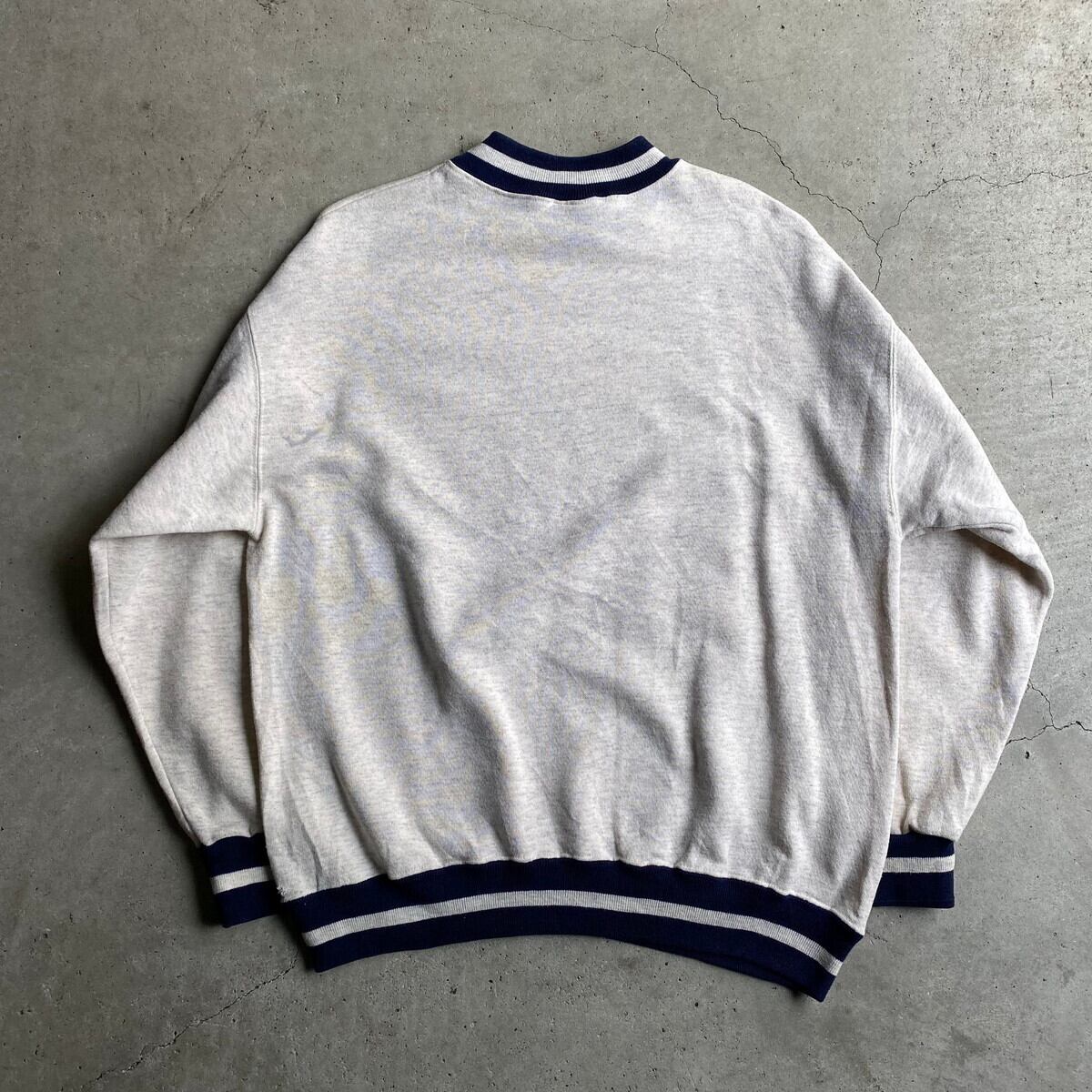 90年代 USA製 SIGNAL SPORTS 企業ロゴ ダーツ刺繍 スウェットシャツ 