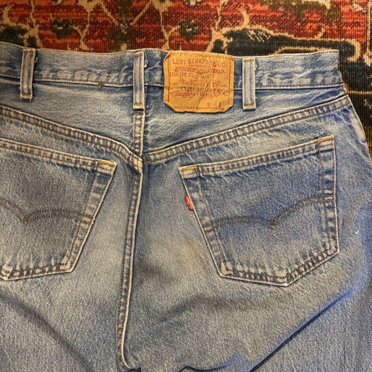 80s USA製 Levi's 501 ハチマル 後期 デニムパンツ W33 L36 W80cm
