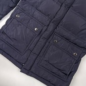BLACK LABEL CRESTBRIDGE ブラックレーベル クレストブリッジ 裏チェック 2WAY ホワイトグース ダウンジャケット & ベスト L /三陽商会