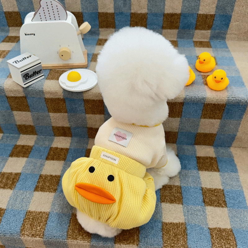 M/即納【songpyeon】Puppy Duck Pants