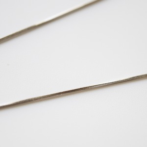 ステンレスイタリアコインスネーク細ネックレス