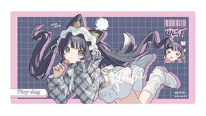 amii. Half Play mat 《 bibi 》Art by 杜本 ハーフプレイマット ラバーマット Rubber mat デスクマット Desk mat