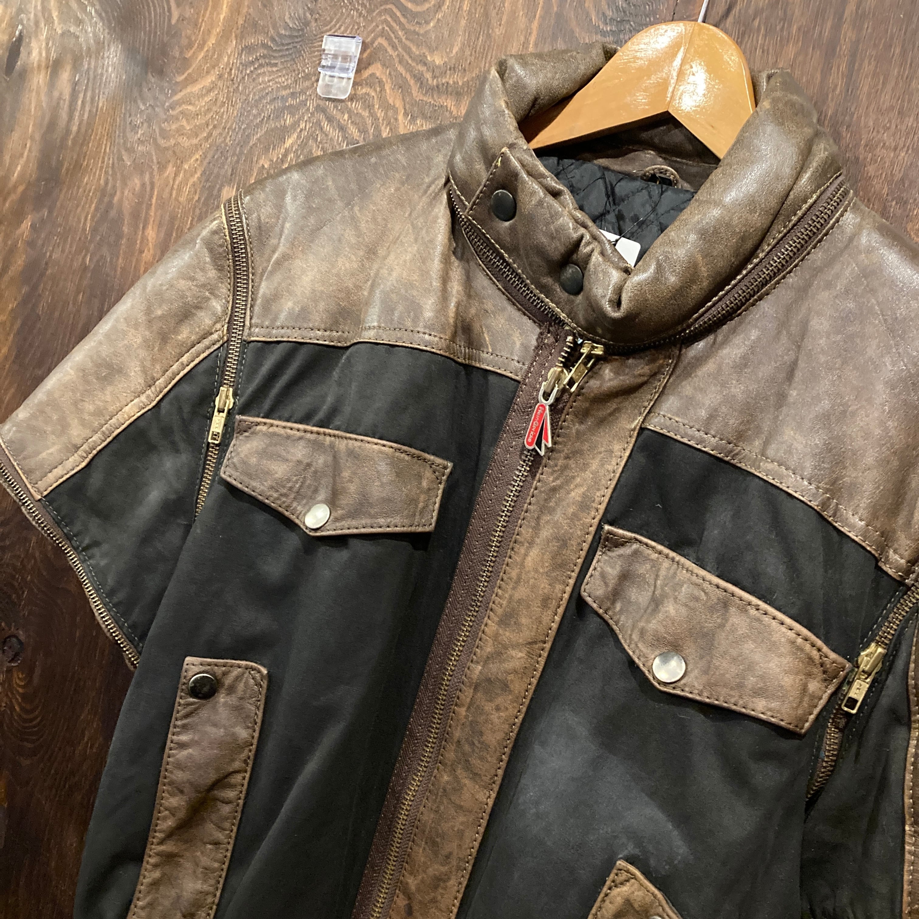 Hein Gericke ハインゲリック レザージャケット スタンドカラー L