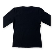 INGEBORG インゲボルグ ロゴ入り ウールニットセーター /ブラック×ホワイト/ピンクハウス/レディース