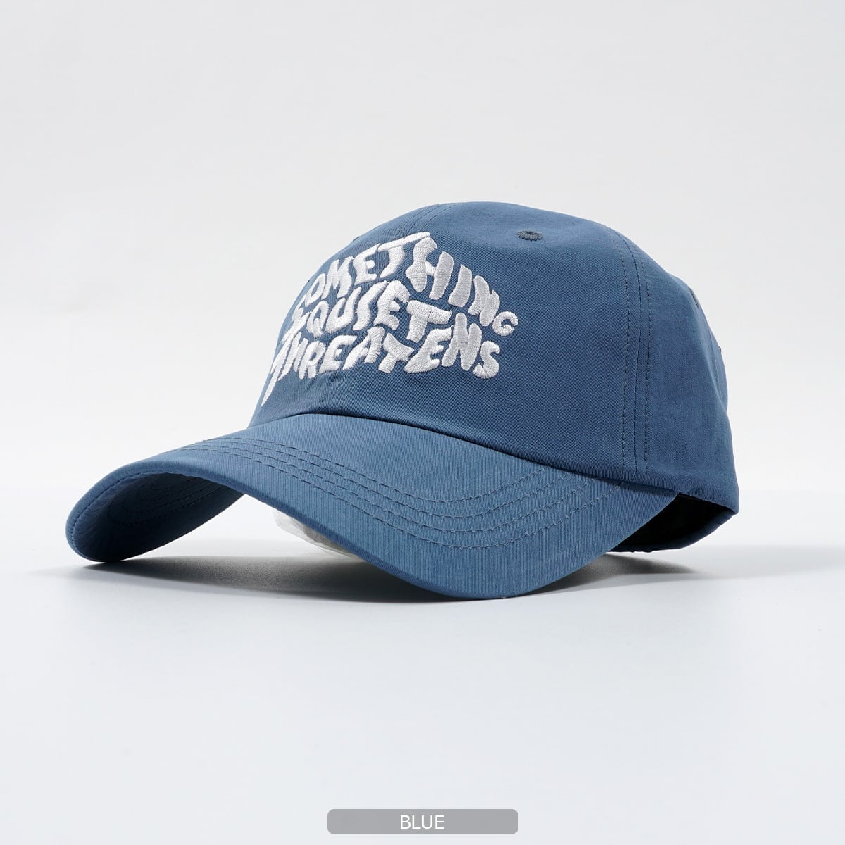 帽子 キャップ 野球帽 ハット カジュアル フリーサイズ 青 韓国 通販