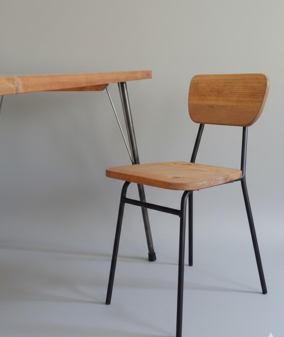 アイアンチェアーS カフェスタイル 小さめ キッズ 学習机 椅子